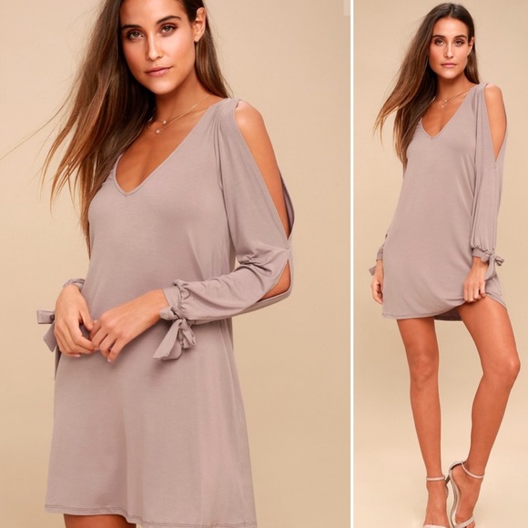 Dresses & Skirts - Taupe Shift Dress